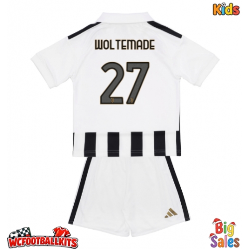Juventus Nick Woltemade #27 Replica Home Stadium Kit for Kids 2026-27 Short Sleeve (+ pants)